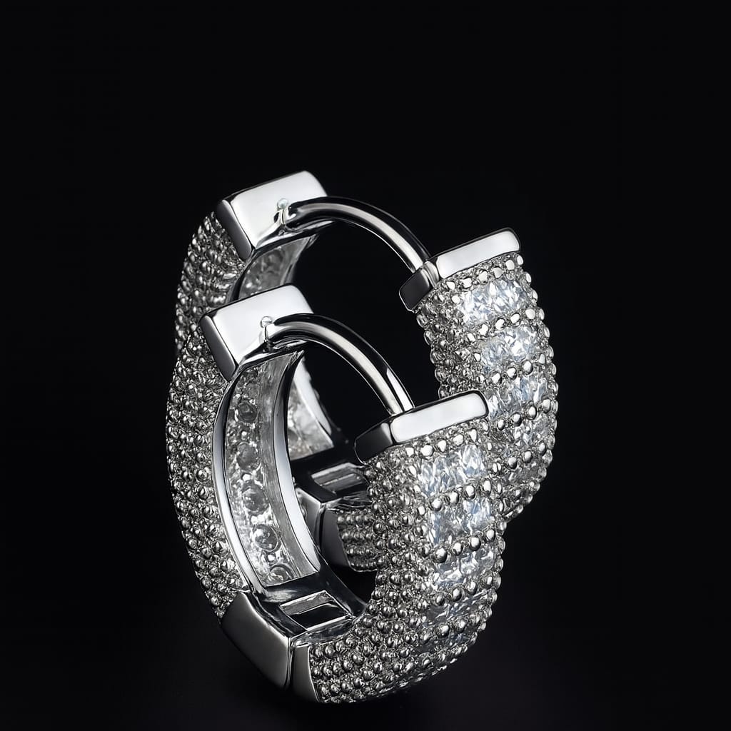 Orecchini Pavè Luxury Cerchio - Zirconi Premium