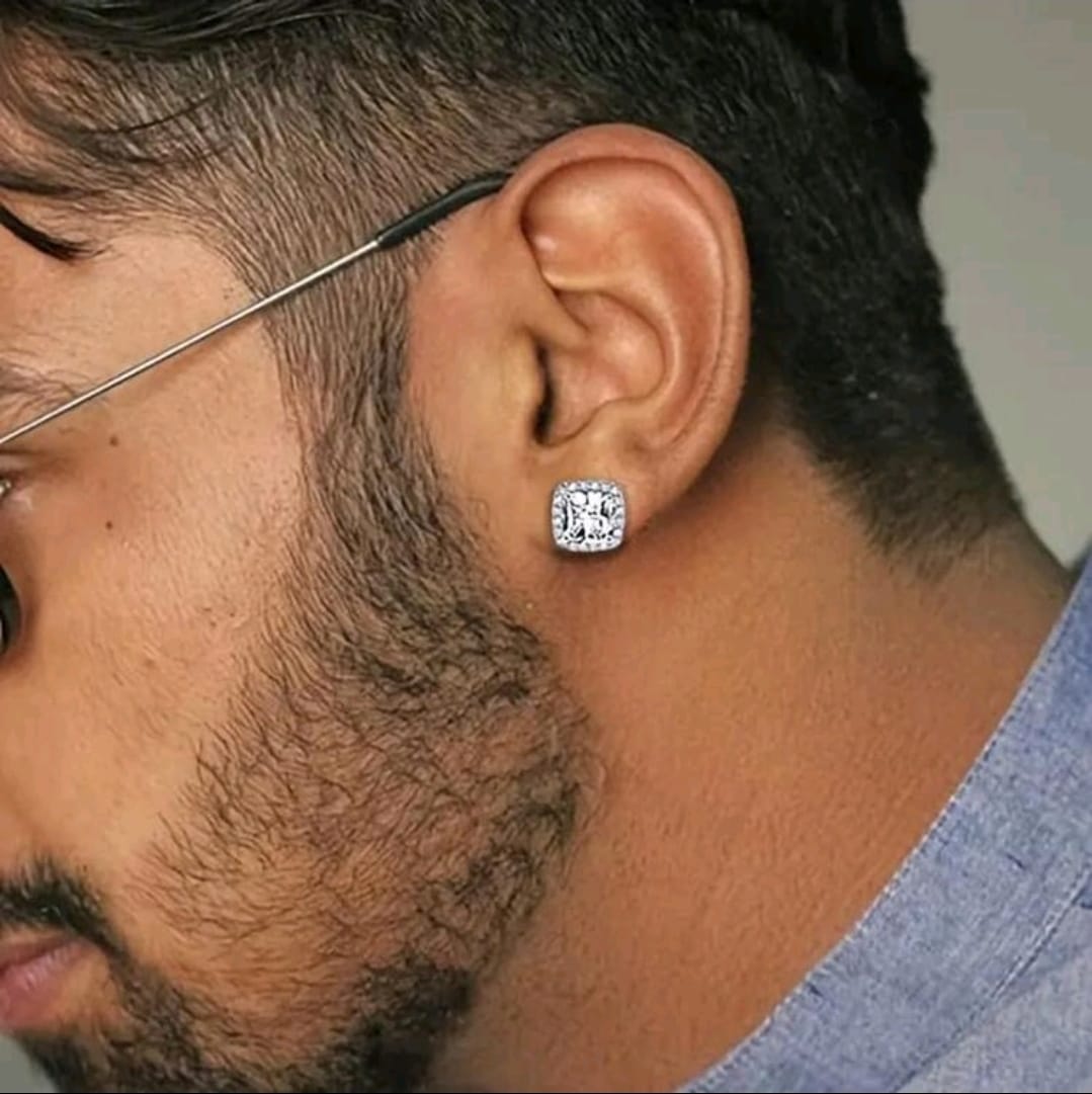 Orecchini Radiant Cushion 9mm - Zirconi Premium